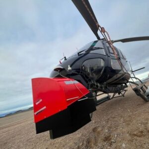 HySpex Mjolnir Hyperspectral Camera on Helicopter with pod mount